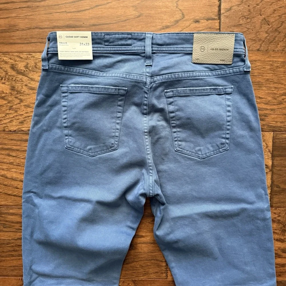 NWT AG Jeans Tellis Modern Slim 31x33 Cloud Soft Steel Blue 1783HYD